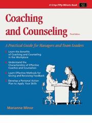 Cover of: Coaching and counseling