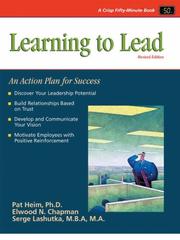 Cover of: Crisp: Learning to Lead: An Action Plan for Success (Fifty-Minute Series.)