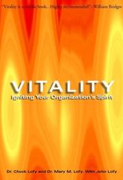Cover of: Vitality: igniting your organization's spirit