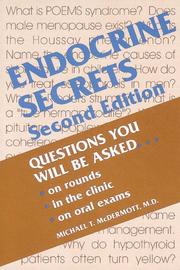 Cover of: es Endocrine secrets | Michael T. McDermott