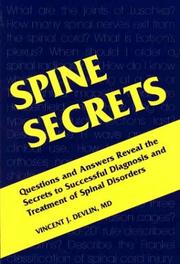 Cover of: Spine Secrets by Vincent J. Devlin