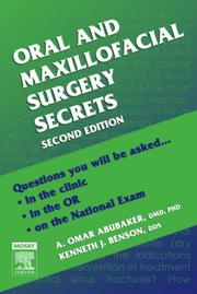 Cover of: Oral and Maxillofacial Surgery Secrets