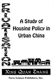 Cover of: Privatization: A Study of Housing Policy in Urban China