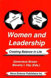 Cover of: W omen and leadership: creating balance in life