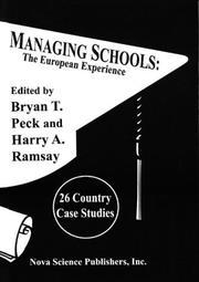 Cover of: Managing schools: the European experience
