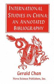 Cover of: International studies in China: an annotated bibliography