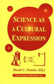 Cover of: Science as a cultural expression by David C. Peaslee (ed.).