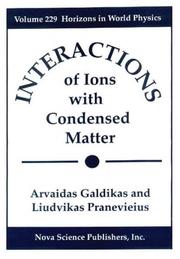 Cover of: Interaction of ions with condensed matter