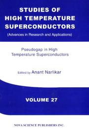 Cover of: Pseudogap in high temperature superconductors