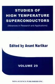 Cover of: Studies of high temperature superconductors.