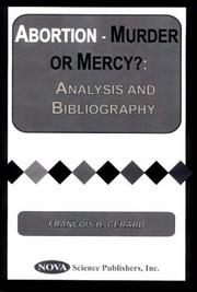 Abortion-- murder or mercy? by Francois Gerard