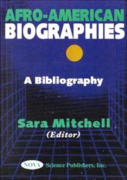 Cover of: Afro-American biographies by Sara Mitchell, editor.
