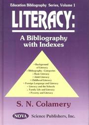 Cover of: Literacy: background and bibliography