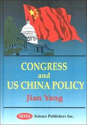 Cover of: Congress and US China Policy