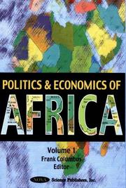 Cover of: Current Politics and Economics of Africa, Volume I by Frank H. Columbus