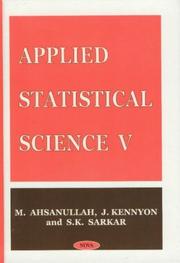 Cover of: Applied Statistical Science