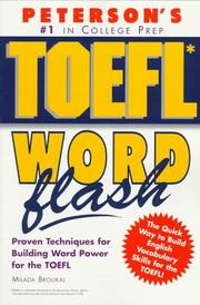 Cover of: Peterson's TOEFL word flash: the quick way to build vocabulary power