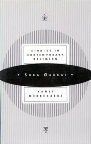 Cover of: Soka Gakkai: From Lay Movement to Religion (Studies in Contemporary Religions, 3)