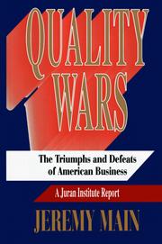 Cover of: Quality wars by Jeremy Main