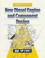 Cover of: Analysis of New Diesel Engine and Component Design | Society of Automotive Engineers.