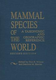 Cover of: Mammal species of the world: a taxonomic and geographic reference