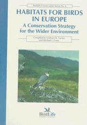 Cover of: Habitats for birds in Europe: a conservation strategy for the wider environment