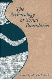 Cover of: The archaeology of social boundaries