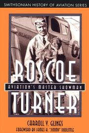 Cover of: ROSCOE TURNER by Carroll V. Glines, Jr.