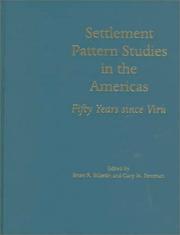 Cover of: SETTLEMENT PATT STUDIES AMER