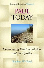 Cover of: Paul Today: Challenging Readings of Acts and the Epistles (Essential Inquiries)