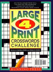Cover of: Large-Print Crosswords Challenge No 4 (Crossword Challenge Puzzlebook , No 4) by 