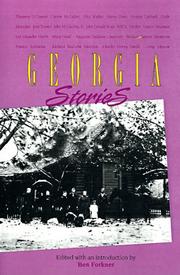 Cover of: Georgia Stories: Major Georgia Short Fiction of the Nineteenth and Twentieth Centuries