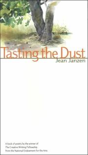 Cover of: Tasting the dust by Jean Janzen