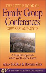 The little book of family group conferences by Allan Macrae, Howard Zehr