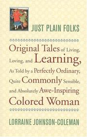 Cover of: Just Plain Folks by Lorraine Johnson-Coleman