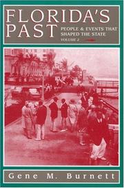 Cover of: Florida's Past Volume 2: People and Events That Shaped the State (Florida's Past)