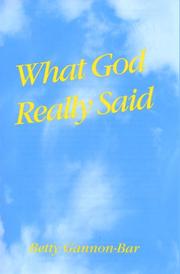 Cover of: What God Really Said