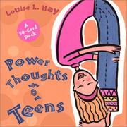 Cover of: Power Thoughts for Teens Cards (Card Decks for Teens) by Louise L. Hay