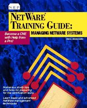 NetWare training guide by Debra R. Niedermiller-Chaffins