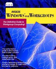 Cover of: Inside Windows for workgroups