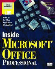 Cover of: Inside Microsoft Office Professional/Book and Disk (Inside) by Jodi Davenport, Critch Greaves, Michael Groh, Jodi Davenport, Critch Greaves, Michael Groh