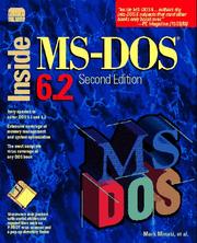 Cover of: Inside MS-DOS 6.2 | 