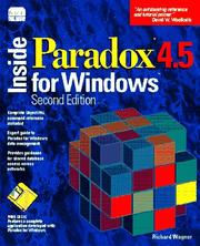 Cover of: Inside Paradox 4.5 for Windows