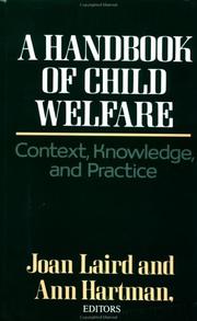 Cover of: A Handbook of child welfare by Joan Laird and Ann Hartman, editors.