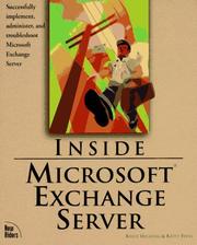 Cover of: Inside Microsoft exchange server | Bruce A. Hallberg