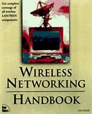 Cover of: Wireless networking handbook | James T. Geier