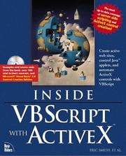 Cover of: Inside VBScript with ActiveX
