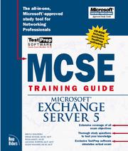 Cover of: MCSE training guide.