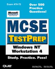 Cover of: MCSE TestPrep: Windows NT Workstation 4 (Covers Exam #70-073)