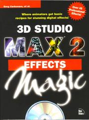 Cover of: 3D Studio MAX 2: effects magic